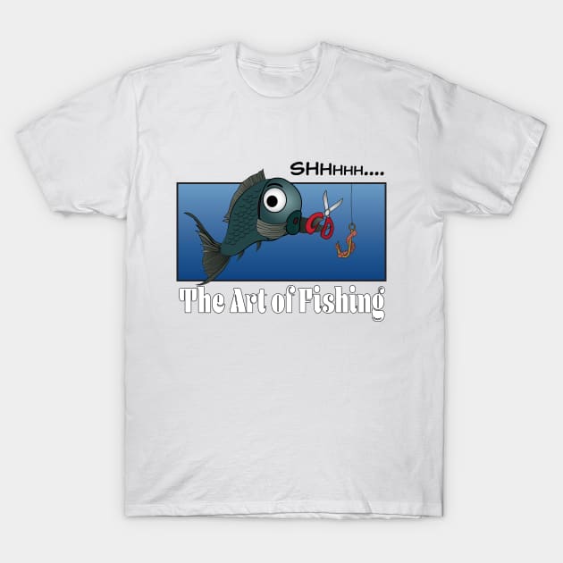 Funny Fishing Comic T-Shirt by RCLWOW